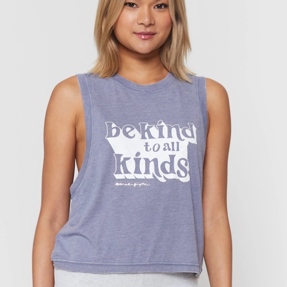 Spiritual Gangster “be kind to all kinds” tank. NEW WITH TAGS